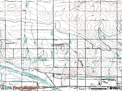Hartman topographic map