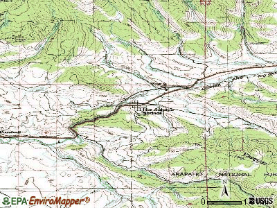 Hot Sulphur Springs topographic map