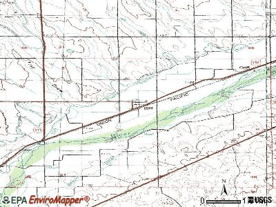 Iliff topographic map