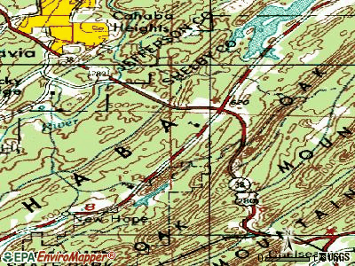 Meadowbrook topographic map