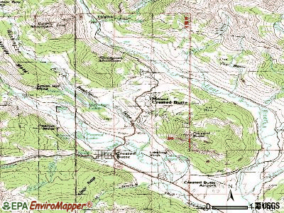 Mount Crested Butte topographic map