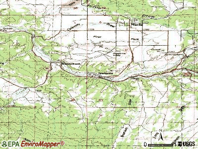 Naturita topographic map
