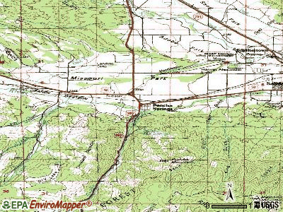 Poncha Springs topographic map