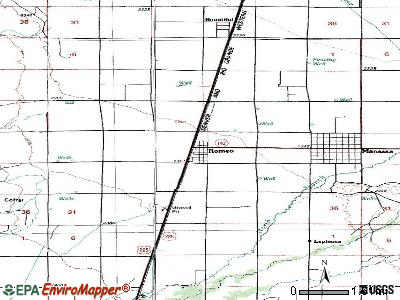 Romeo topographic map