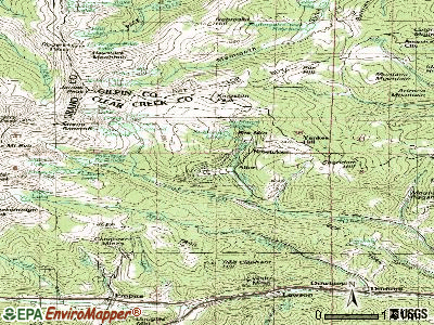 St. Mary's topographic map