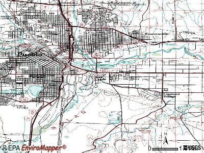 Salt Creek topographic map