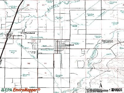 Sanford topographic map
