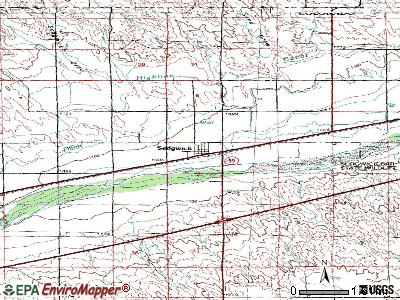 Sedgwick topographic map