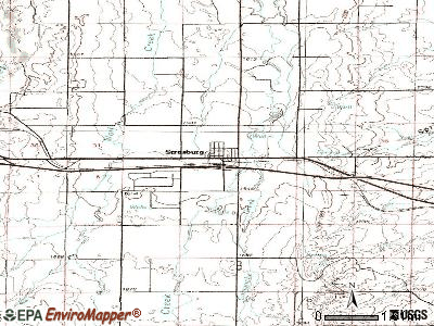 Strasburg topographic map