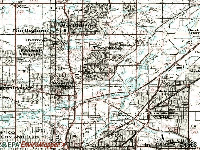 Welby topographic map