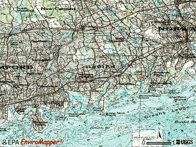 Darien topographic map