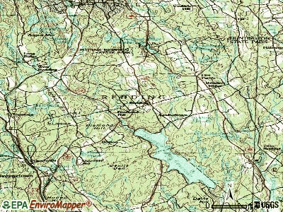 Redding topographic map