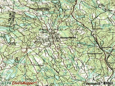 Ridgefield topographic map