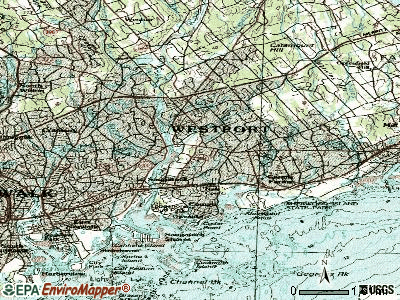 Westport topographic map