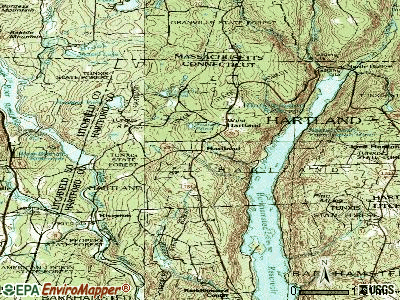 Hartland topographic map