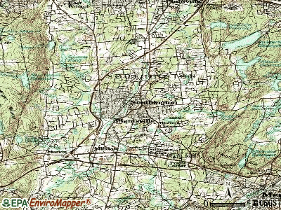 Southington topographic map