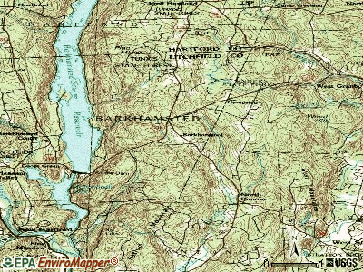 Barkhamsted topographic map