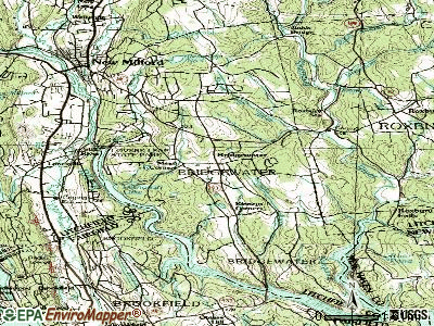 Bridgewater topographic map