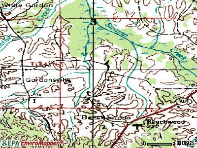 Mosses topographic map