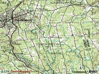 Harwinton topographic map
