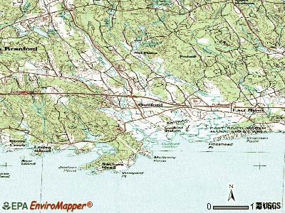 Guilford topographic map