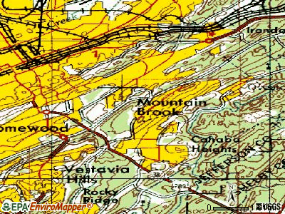 Mountain Brook topographic map