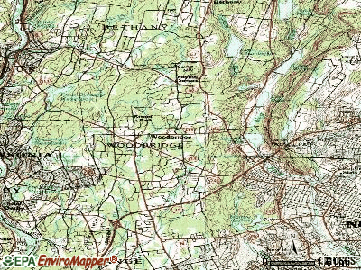 Woodbridge topographic map