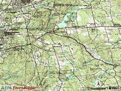 Bolton topographic map