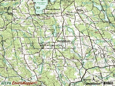Bethlehem Village topographic map