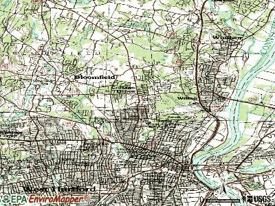 Blue Hills topographic map