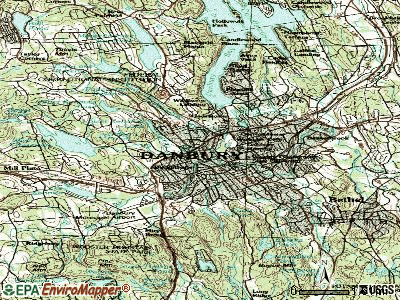 Danbury topographic map