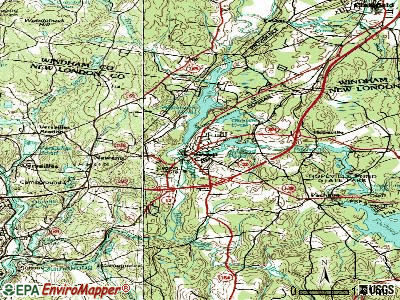 Jewett City topographic map