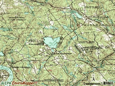 Lake Pocotopaug topographic map
