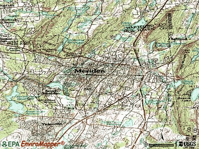 Meriden topographic map