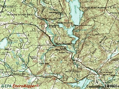 New Hartford Center topographic map