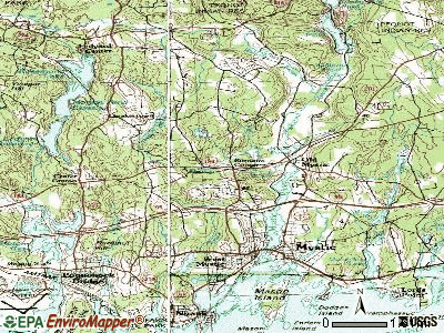 Old Mystic topographic map