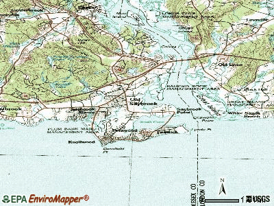 Old Saybrook Center topographic map