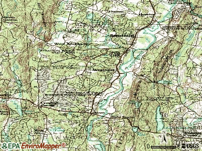 Weatogue topographic map