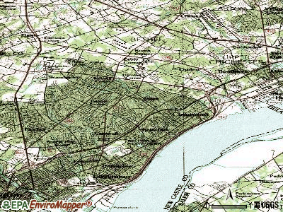 Ardencroft topographic map