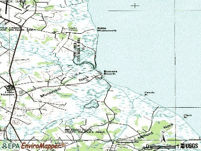 Bowers topographic map
