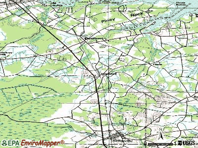 Frankford topographic map