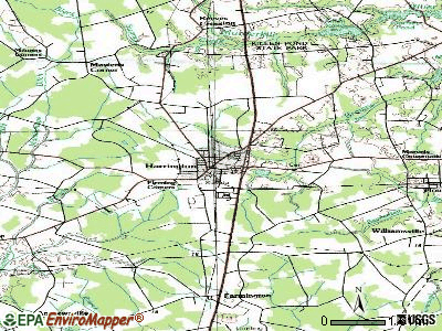 Harrington topographic map