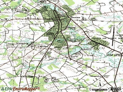 Highland Acres topographic map