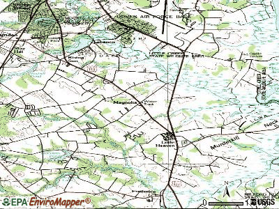 Lewes topographic map