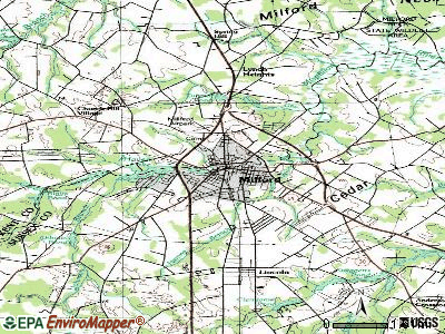Milford topographic map