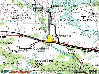 North Courtland topographic map