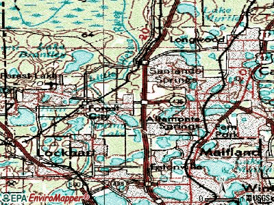 Altamonte Springs topographic map
