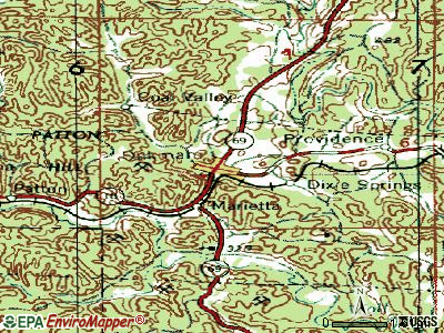 Notasulga topographic map