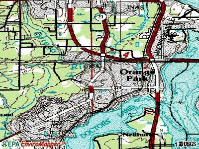 Bellair-Meadowbrook Terrace topographic map