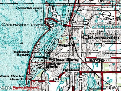 Belleair topographic map